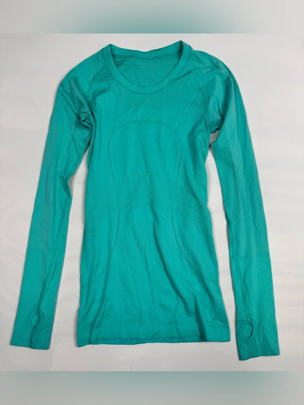 Lululemon Run: Swiftly Tech Long Sleeve Heathered Surge Women’s 4 Retail $68